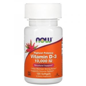 Now Foods, Vitamina D-3, 250 mcg (10,000 IU)