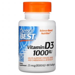 Doctor’s Best, Vitamina D3, 25 mcg (1,000 IU)