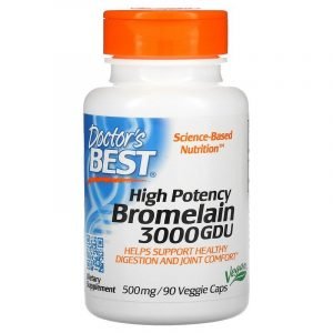 Doctor’s Best, Bromelina, alta potenza 3000 GDU, 500 mg