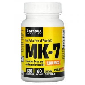 Jarrow Formulas, MK-7, Vitamina K2  180 mcg