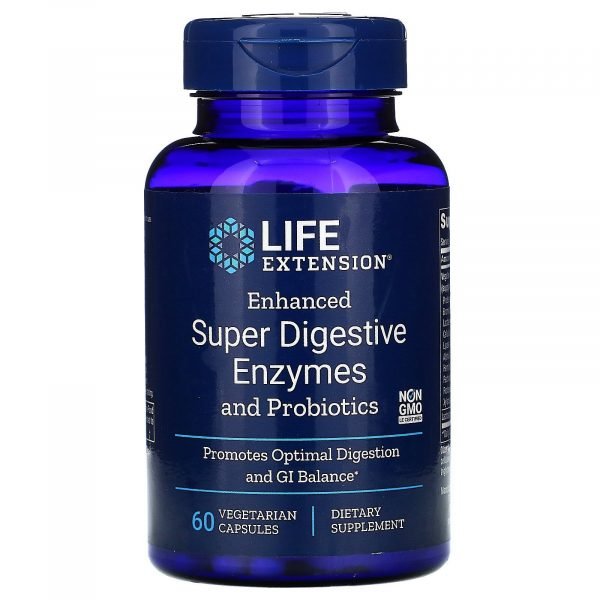 Life Extension Enhanced Super Digestive Enzymes and Probiotics