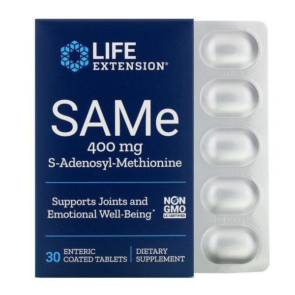Life Extension SAMe S Adenosyl Methionine 400 mg
