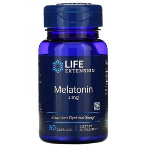 Life Extension, Melatonina, 1mg