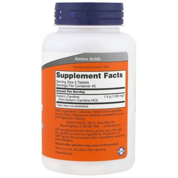 Now Foods Acetyl L Carnitine 750 mg r