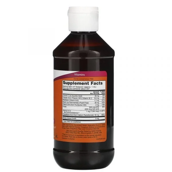 Now Foods, B12, Complesso B, liquido - Image 2