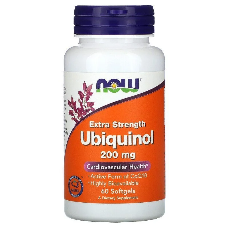 Now Foods, Ubiquinolo, 200 mg, Extra Forte
