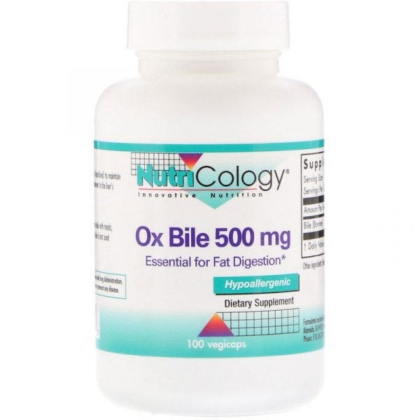 Nutricology Ox Bile 500 mg