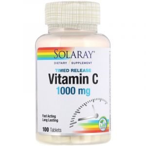 Solaray, Vitamina C a rilascio prolungato, 1.000 mg, Solaray
