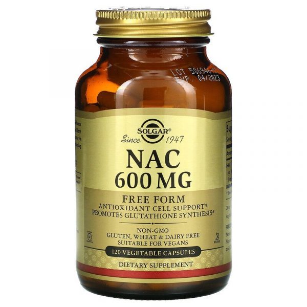 Solgar NAC 600 mg 120 Vegetable Capsules