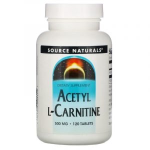Source Naturals, acetil L carnitina, 500 mg