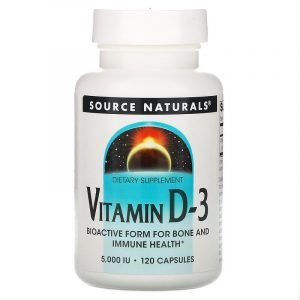 Source Naturals, Vitamina D3, 5.000 IU