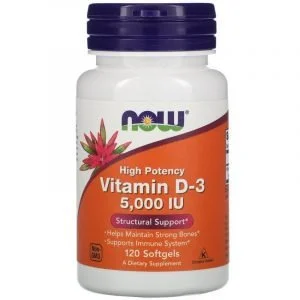 Now Foods, D-3, 125 mcg (5,000 IU)