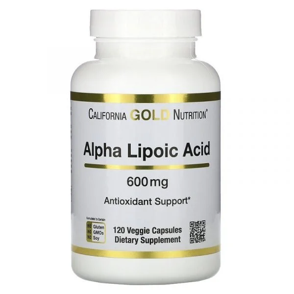 California Gold Nutrition Alpha Lipoic Acid 600 mg