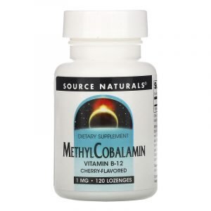 Source Naturals, MetilCobalamina Vitamina B12, ciliegia, 1 mg