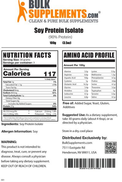 bulk supplements soy protein