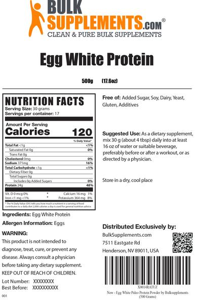 bulk supplements proteine uovo