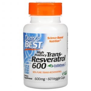 Doctor’s Best, Trans-Resveratrolo, alta potenza, 600 mg