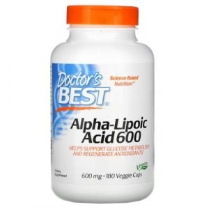 Doctor’s Best, acido alfa lipoico 600 mg