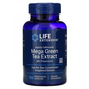 Life Extension, Mega Green Tea Extract, lightly caffeinated,