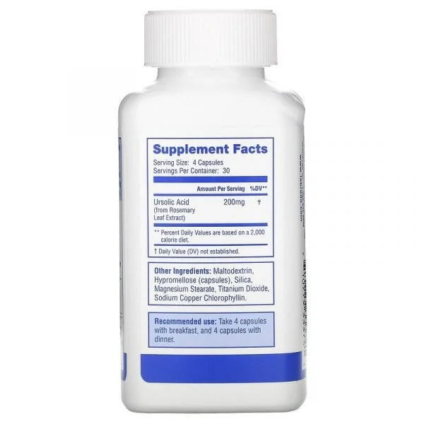 Labrada Nutrition, acido ursolico, ottimizzatore della massa muscolare magra - immagine 2